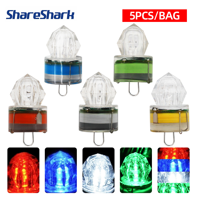 Fishing Boat Navigation Light - ShareShark 5pcs Lampu Pancing LED Bentuk