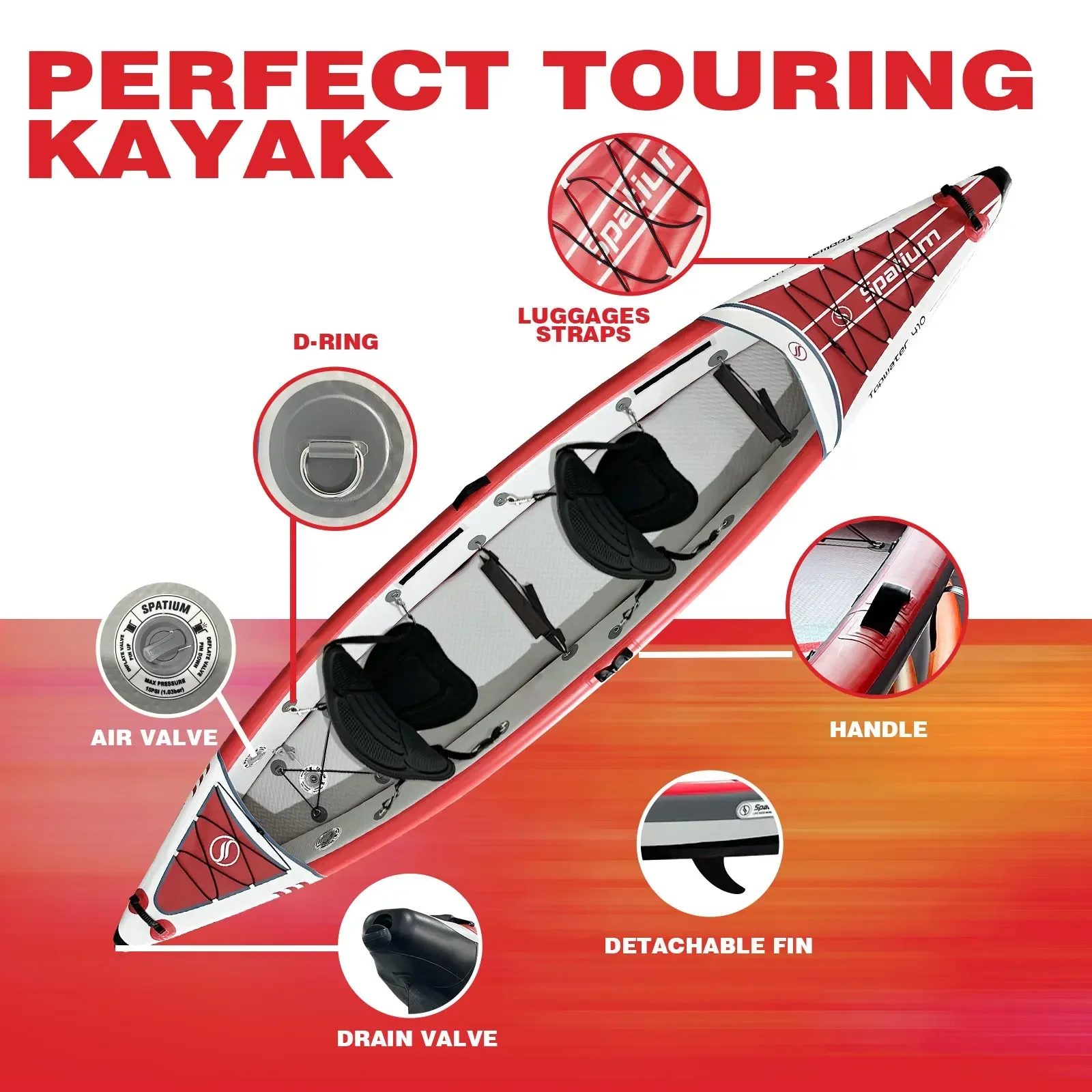 Kayak Tiup Spatium, Perahu Pan - Fishing Boat Seat ulasan dan harga