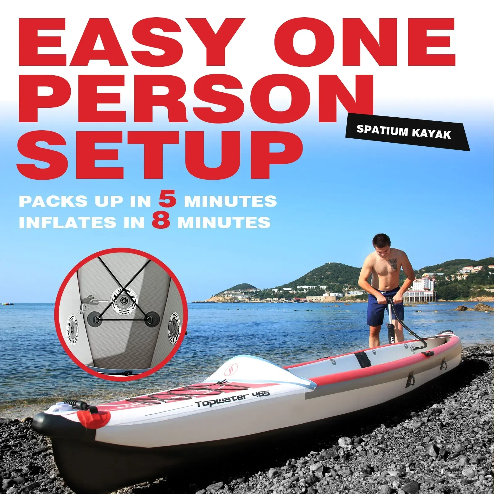 Kayak Tiup Spatium, Perahu Pan - Fishing Boat Seat ulasan dan harga