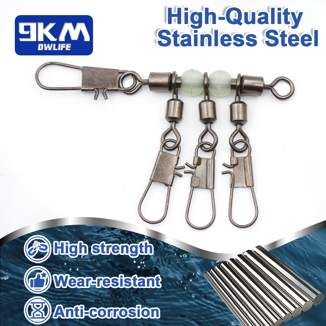 9KM 10pcs Swivel Snap 4-Arah d - Fishing Boat Trailer ulasan dan harga