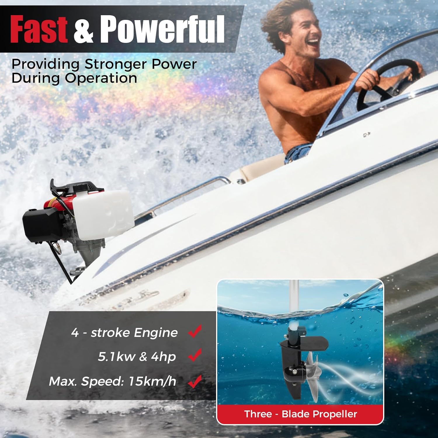 Mesin Motor Tempel 4HP, Mesin  - Fishing Boat Outboard Motor ulasan dan harga